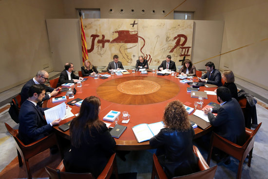 The Catalan government cabinet meeting on January 8 2018 (by Rubén Moreno, presidency)